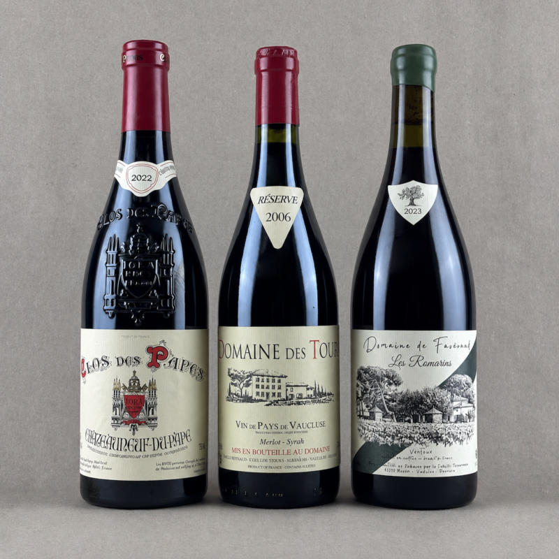 Coffret 3 bouteilles - Vallée du Rhône